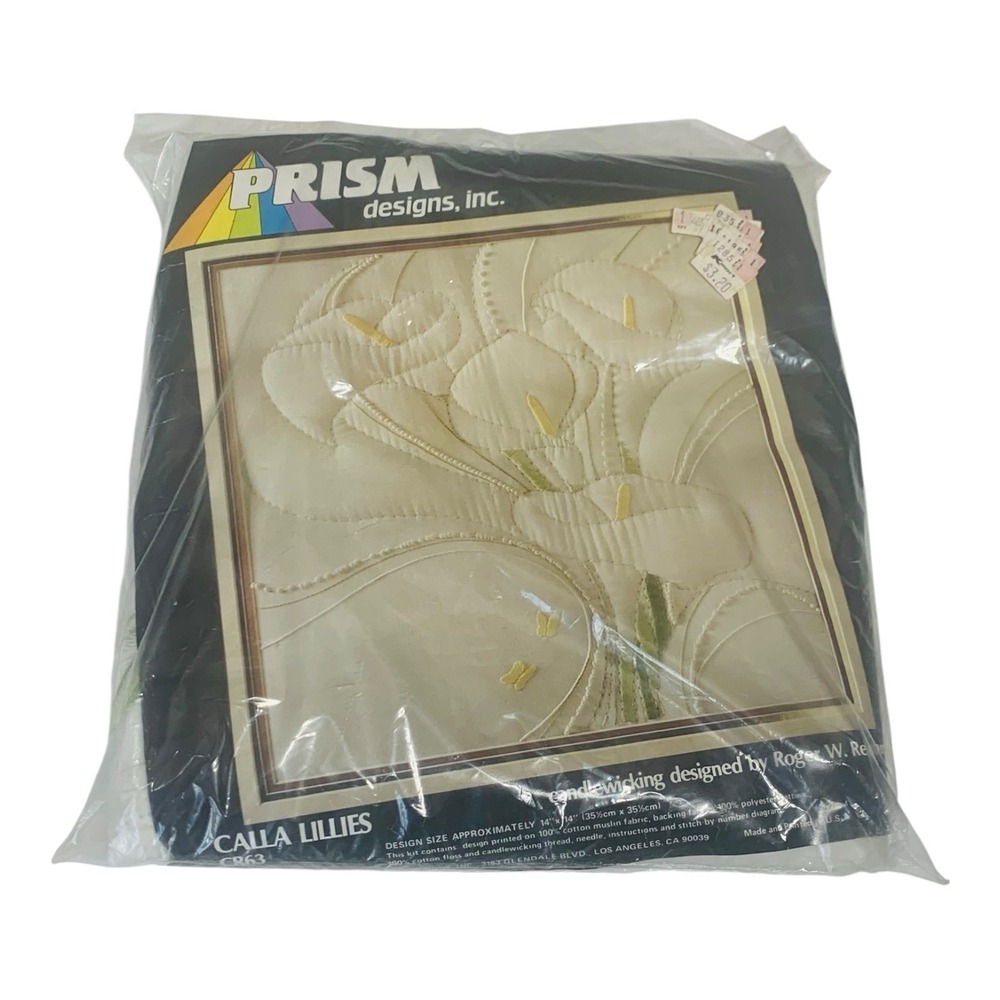 Prism Designs Inc Calla Lillies CR 63 Kit Candlewicking By Roger W Reinhardt NOS